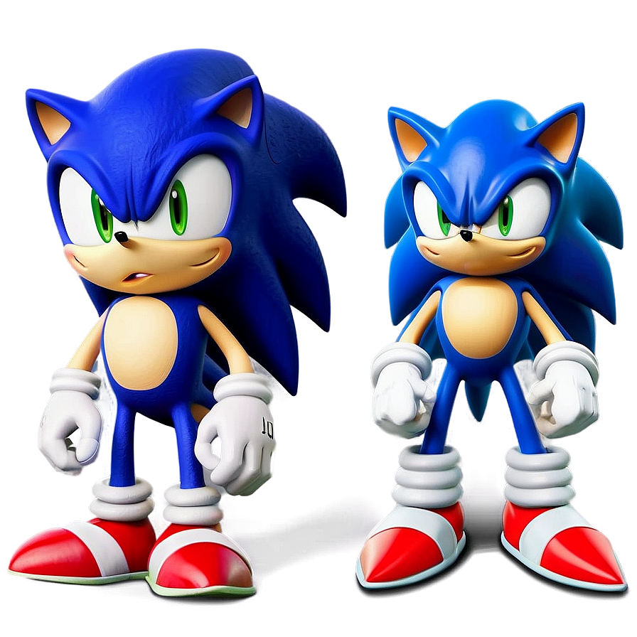 Classic And Modern Sonic Characters Png 39