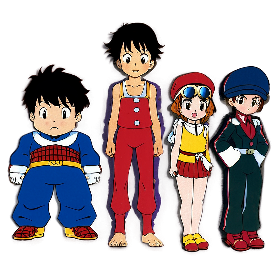 Classic Anime Characters Png Ohi15