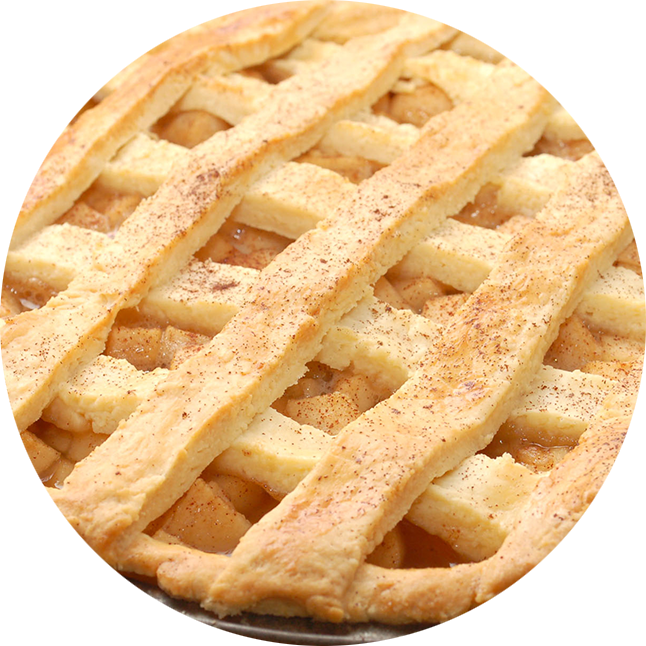 Classic Apple Pie Closeup