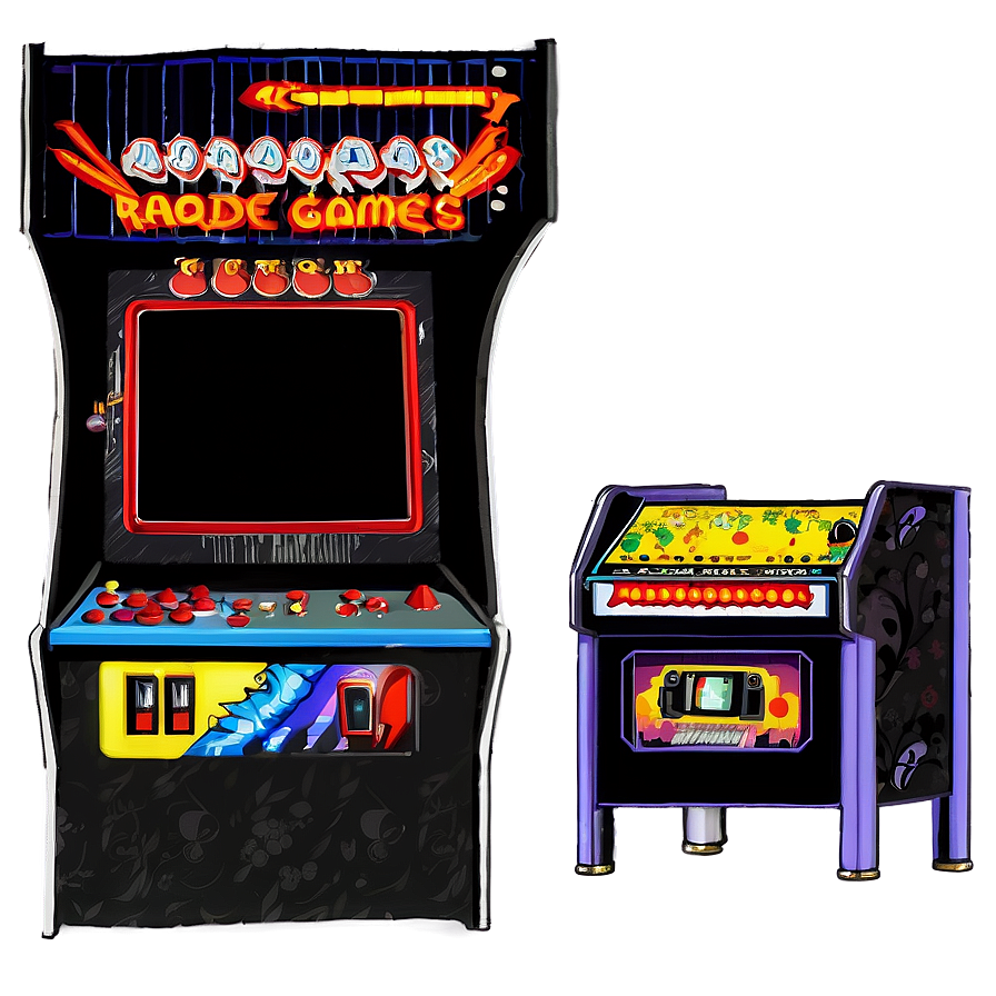 Classic Arcade Games Png Oik