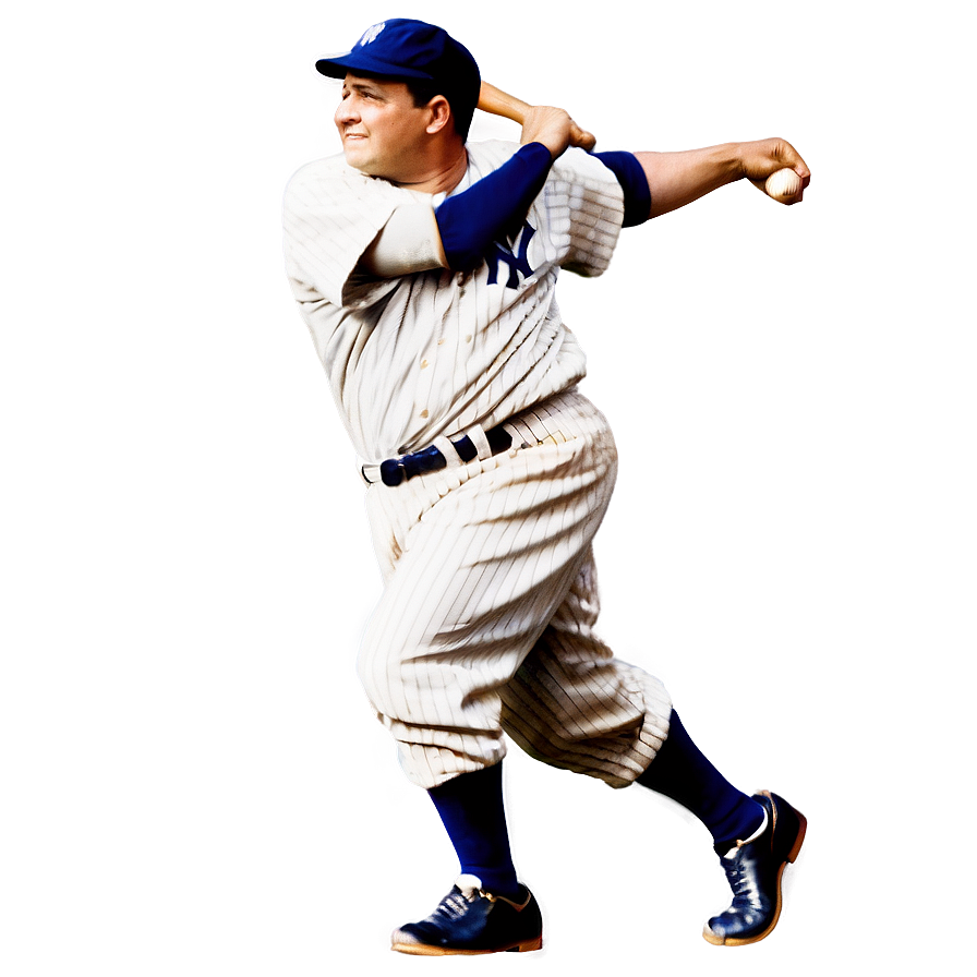 Classic Babe Ruth Yankees Png 23