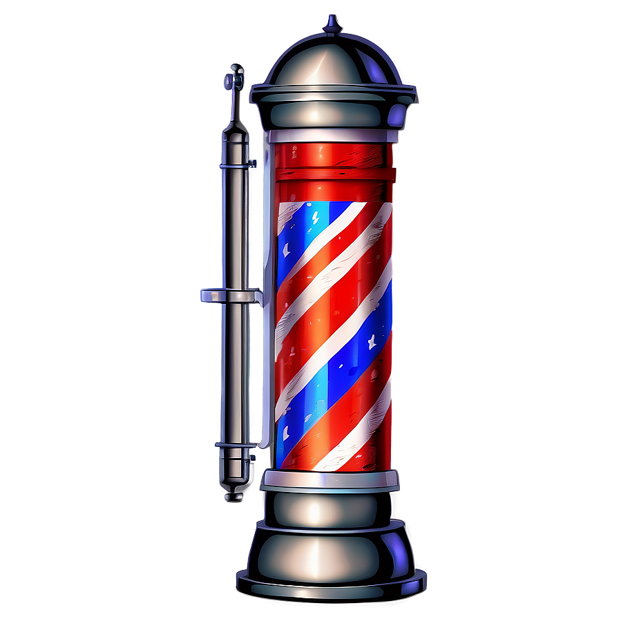 Classic Barber Pole Png 15