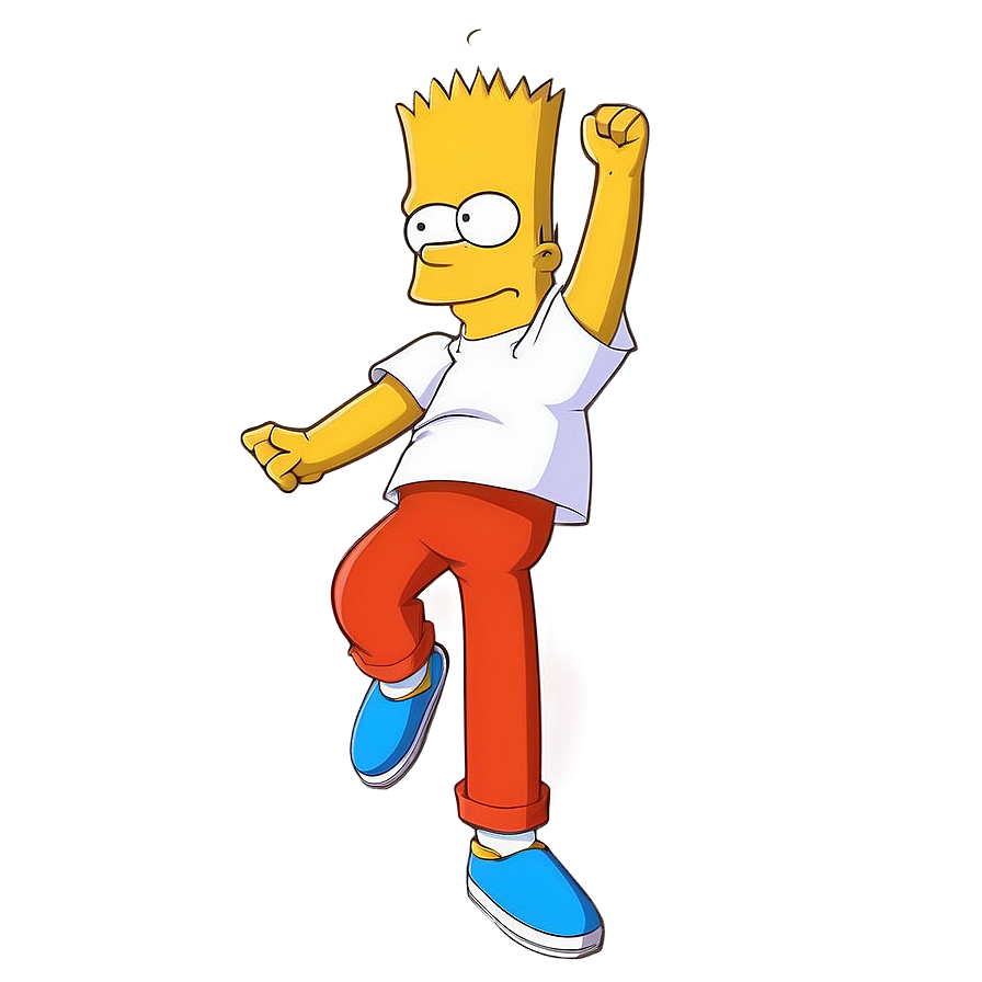 Classic Bart Simpson Pose Png 47