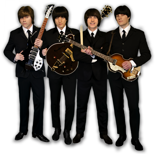 Classic Beatlesin Black Suits