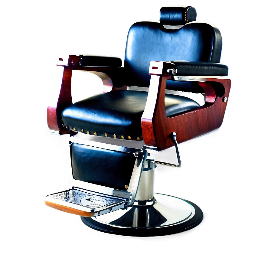 Classic Black Barber Chair Png 65