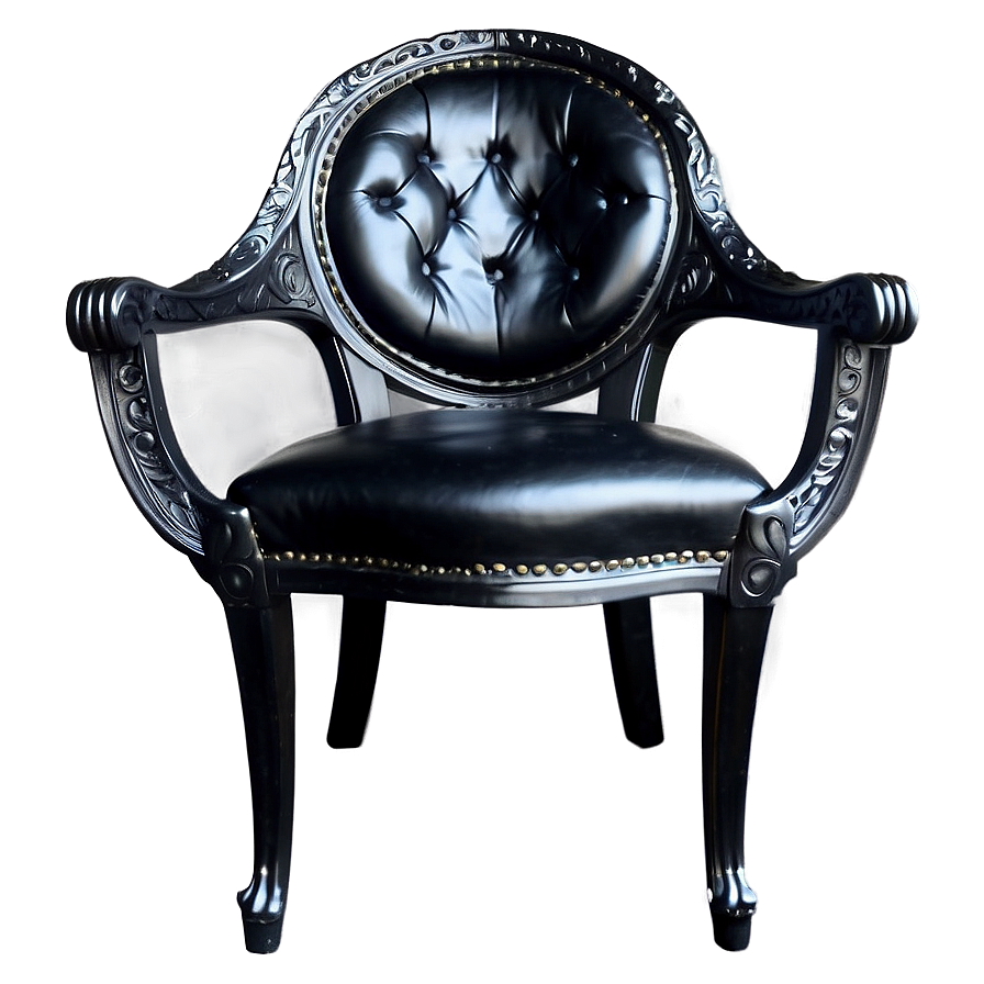 Classic Black Chair Png Jgo