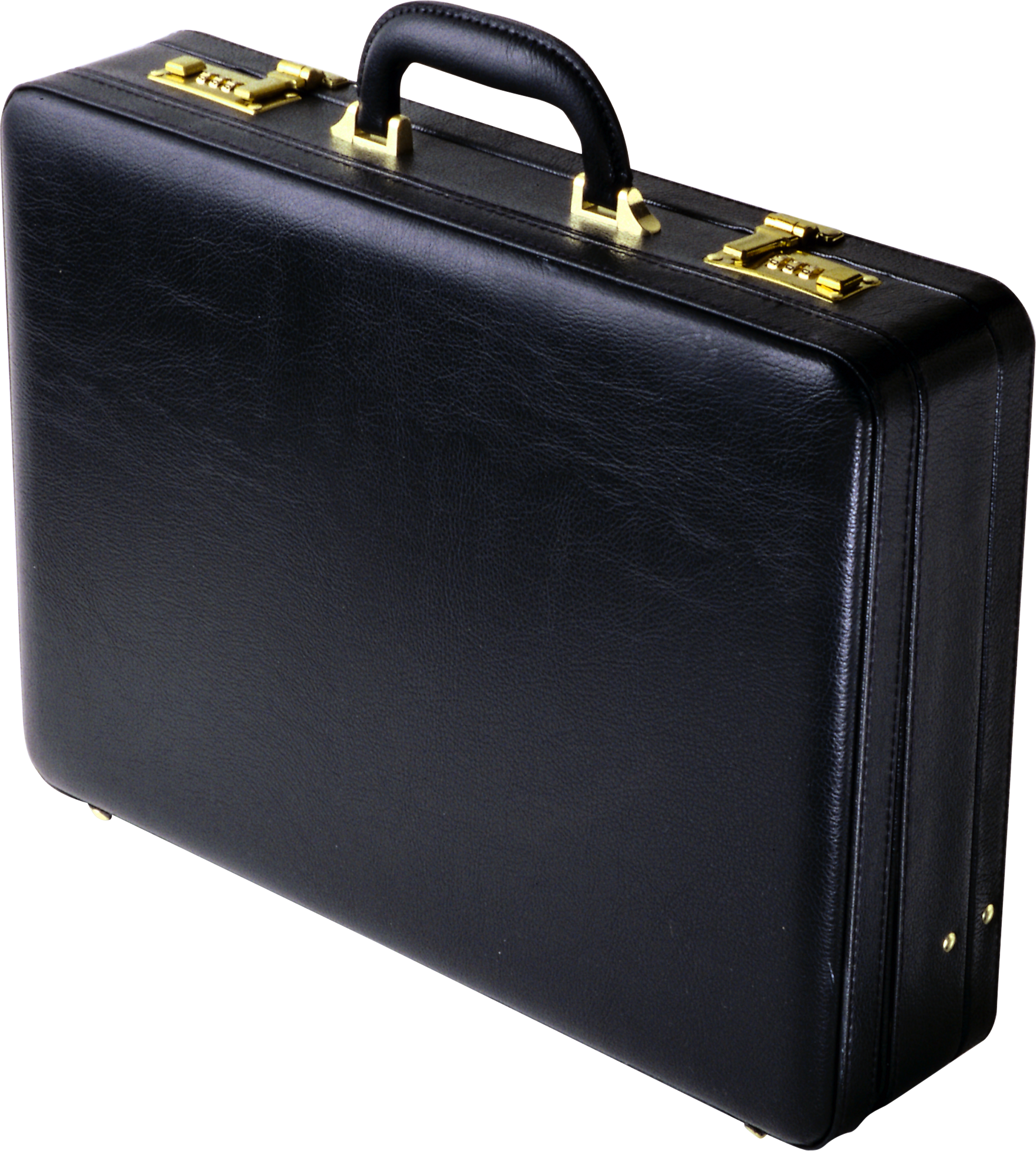 Classic Black Leather Briefcase