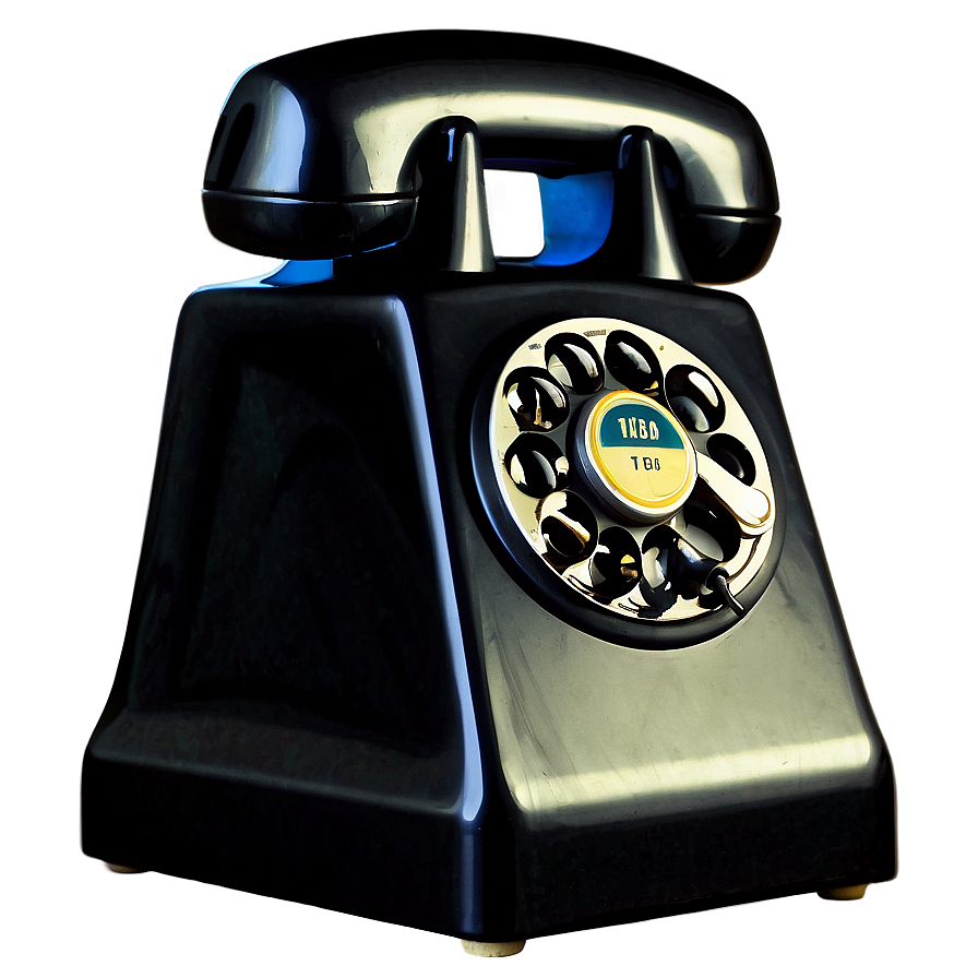 Classic Black Rotary Phone Png Wwd