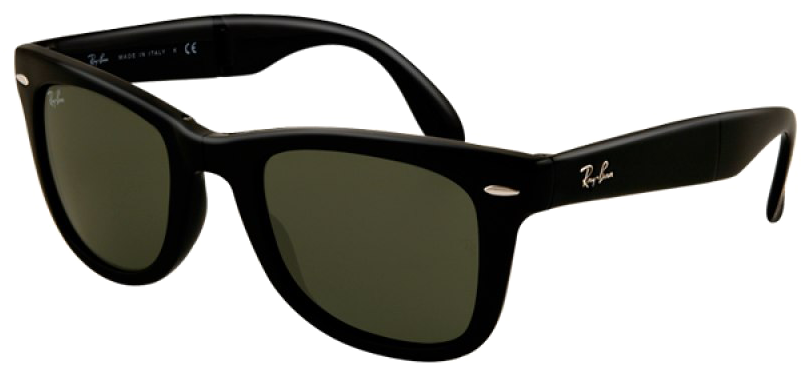 Classic Black Sunglasses Transparent Background