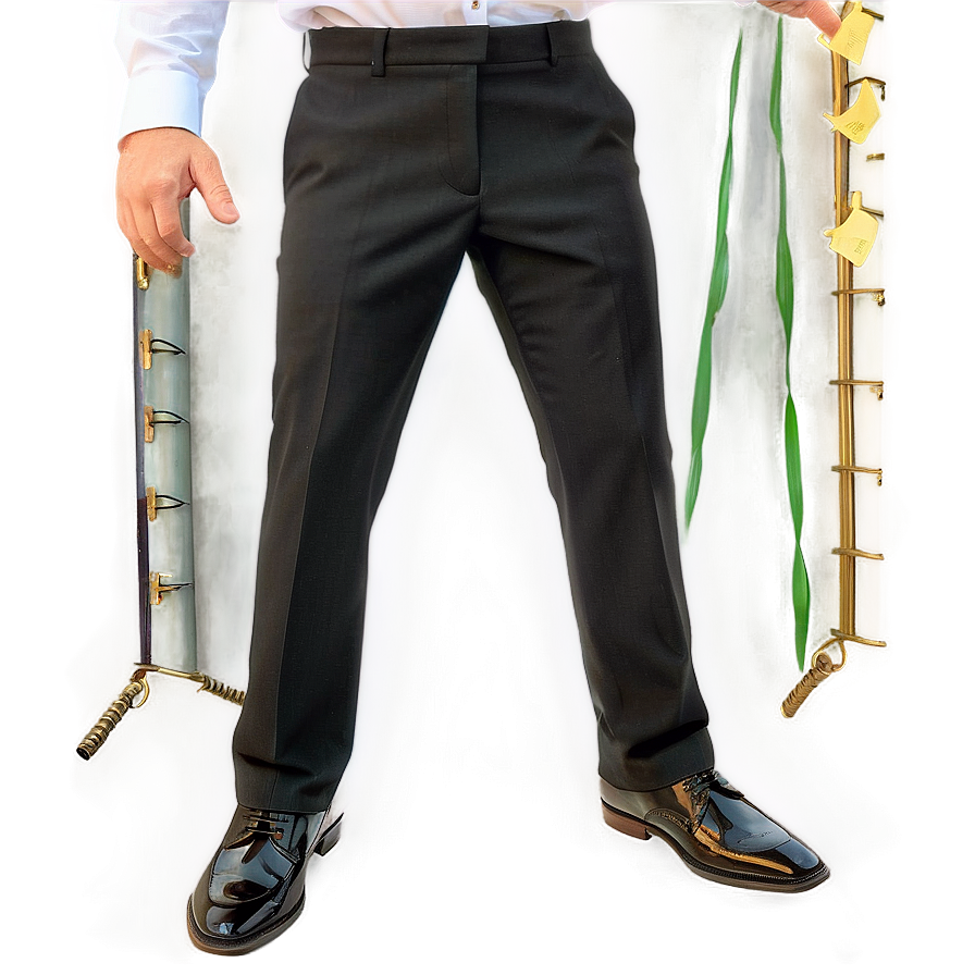 Classic Black Trousers Png Erk99