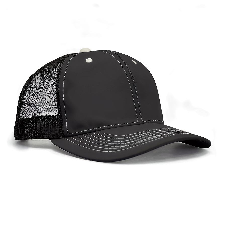 Classic Black Trucker Cap Png Npl