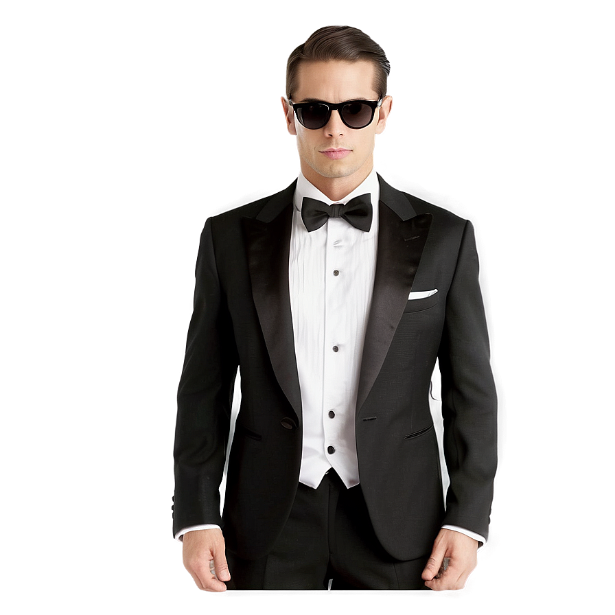 Classic Black Tuxedo Png Glh