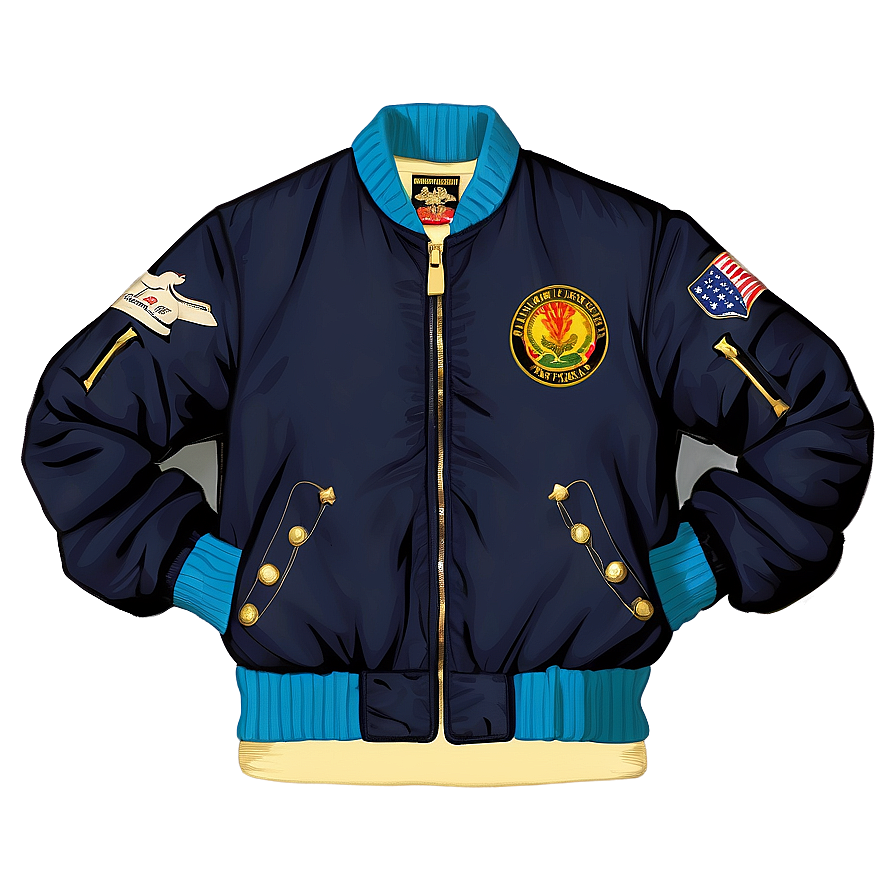 Classic Bomber Jacket Design Png 06282024