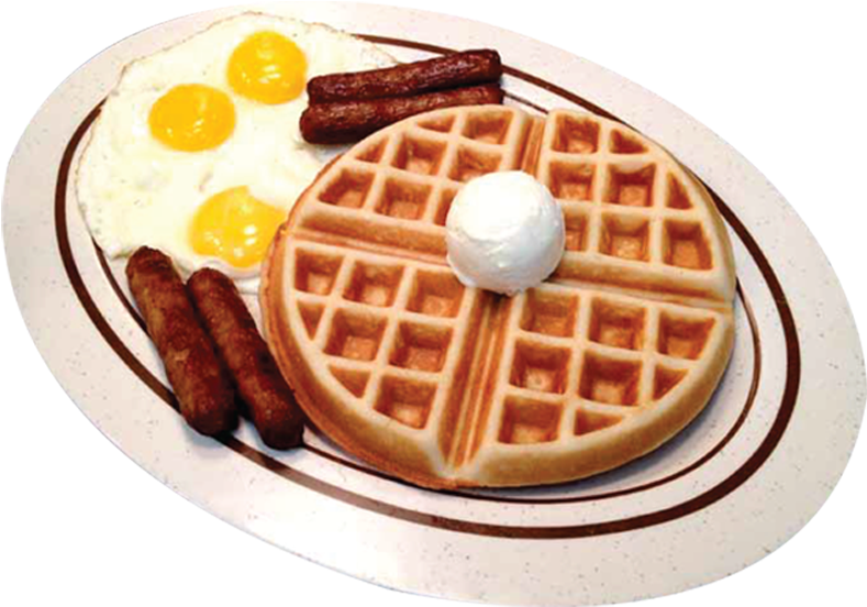 Classic Breakfast Wafflesand Eggs