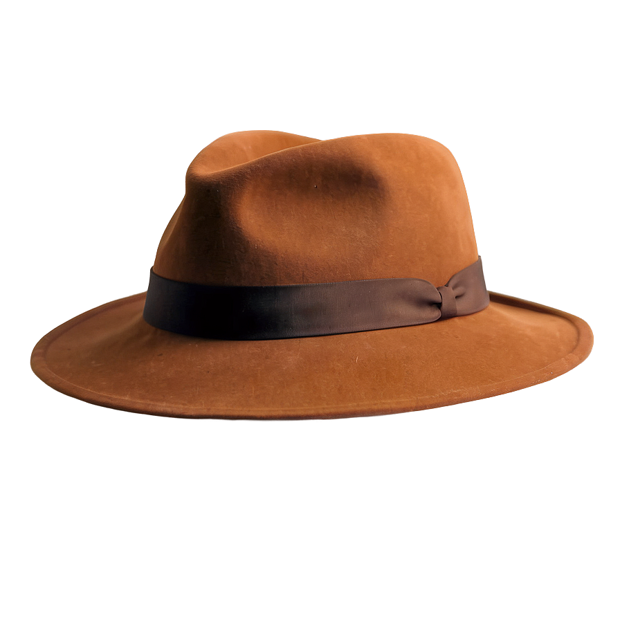 Classic Brown Fedora Hat Png 12