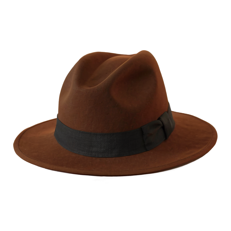 Classic Brown Fedora Hat Png 49