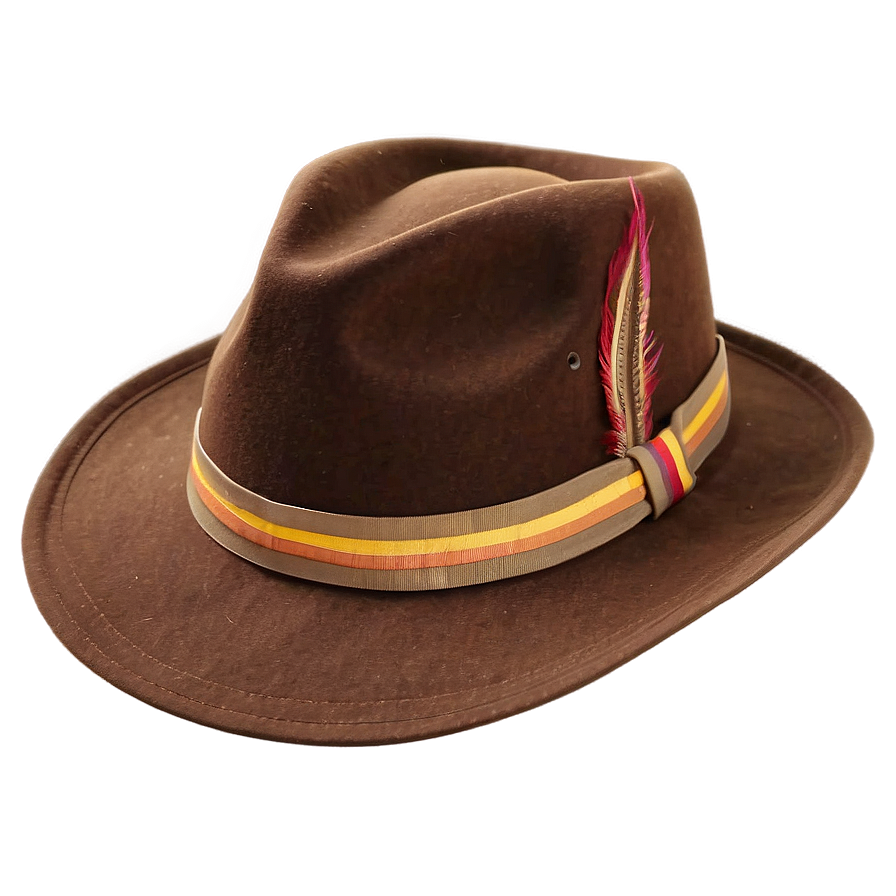 Classic Brown Fedora Hat Png 73