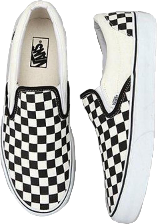 Classic Checkerboard Vans Slip Ons