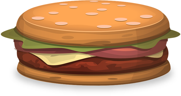 Classic Cheeseburger Illustration