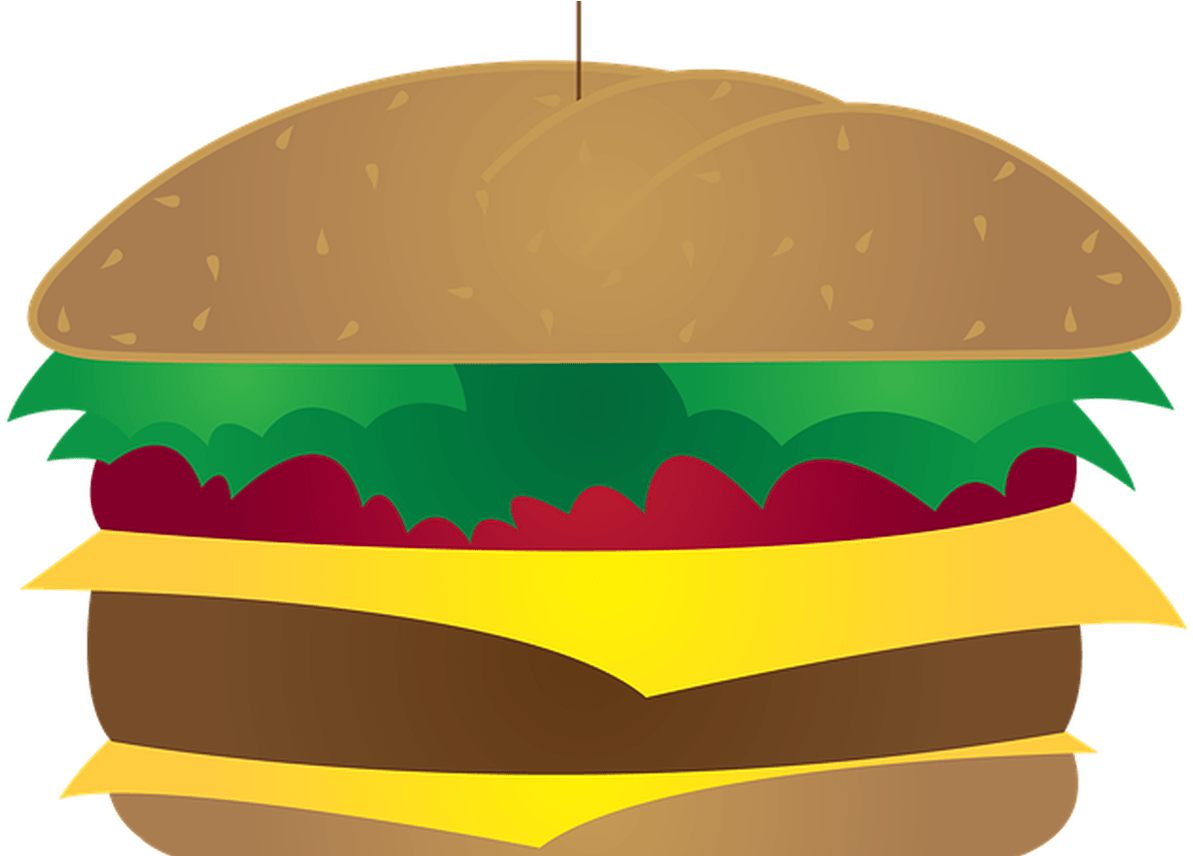 Classic Cheeseburger Illustration