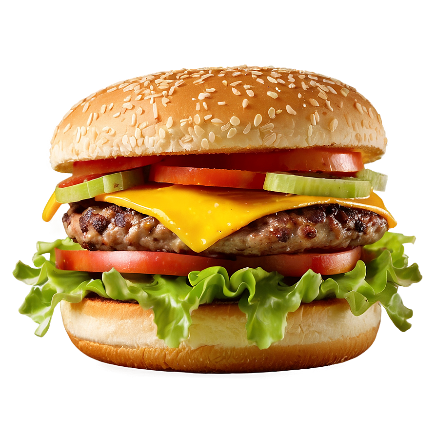 Classic Cheeseburger Png 12