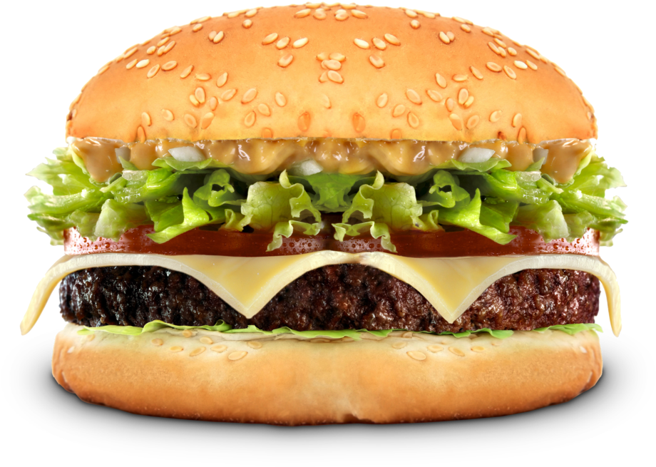 Classic Cheeseburger Transparent Background.png