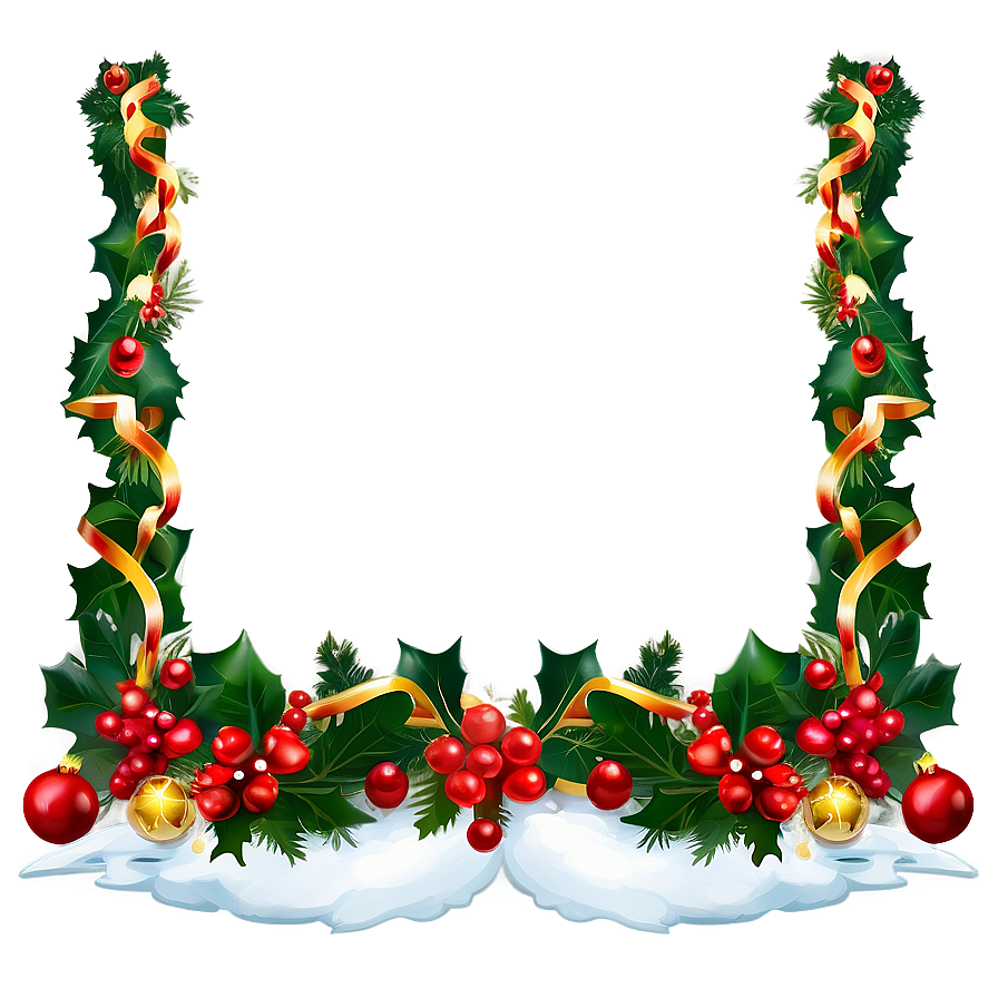 Classic Christmas Border Png 2