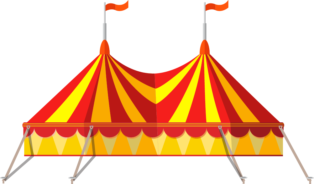 Classic Circus Tent Illustration