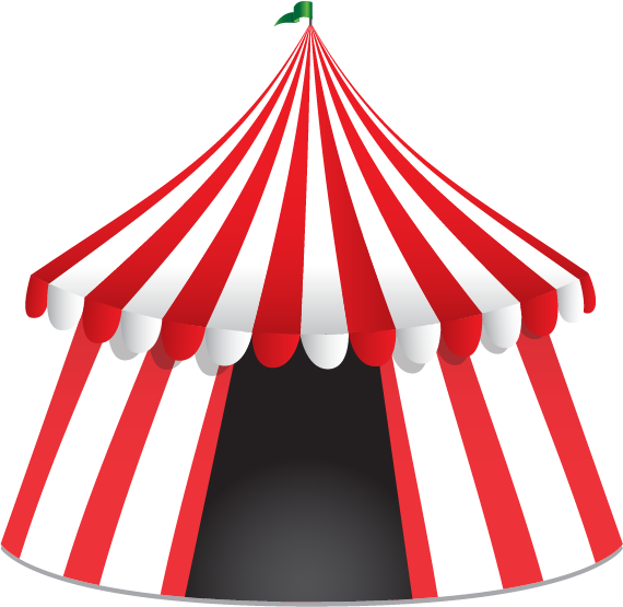 Classic Circus Tent Illustration