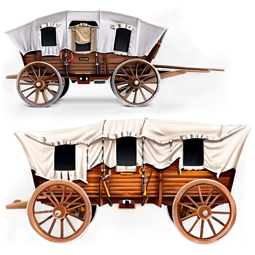 Classic Covered Wagon Design Png Xoj87