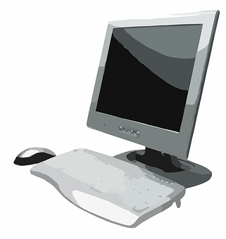 Classic Desktop Computer Illustration