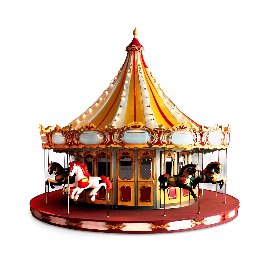 Classic Fairground Carousel Png Vhj