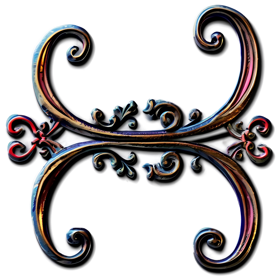 Classic Filigree Scrollwork Png Vkg