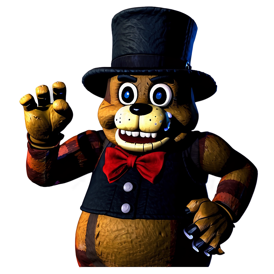 Classic Freddy Fazbear Design Png 05252024