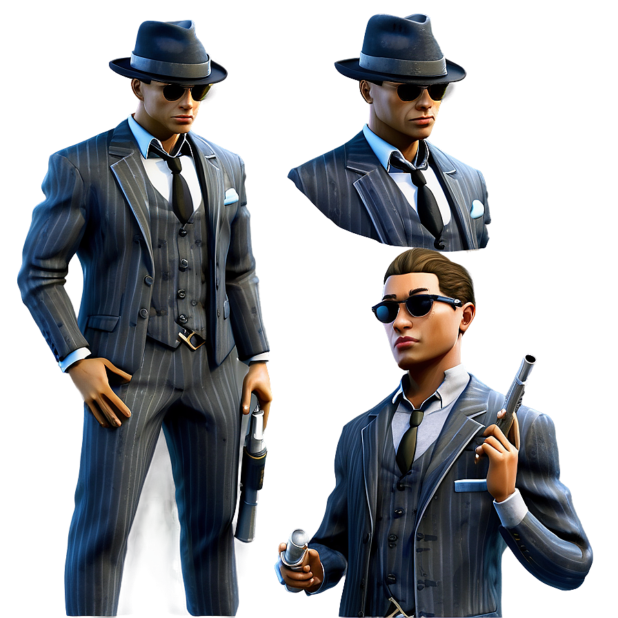 Classic Gangster Outfit Png 34