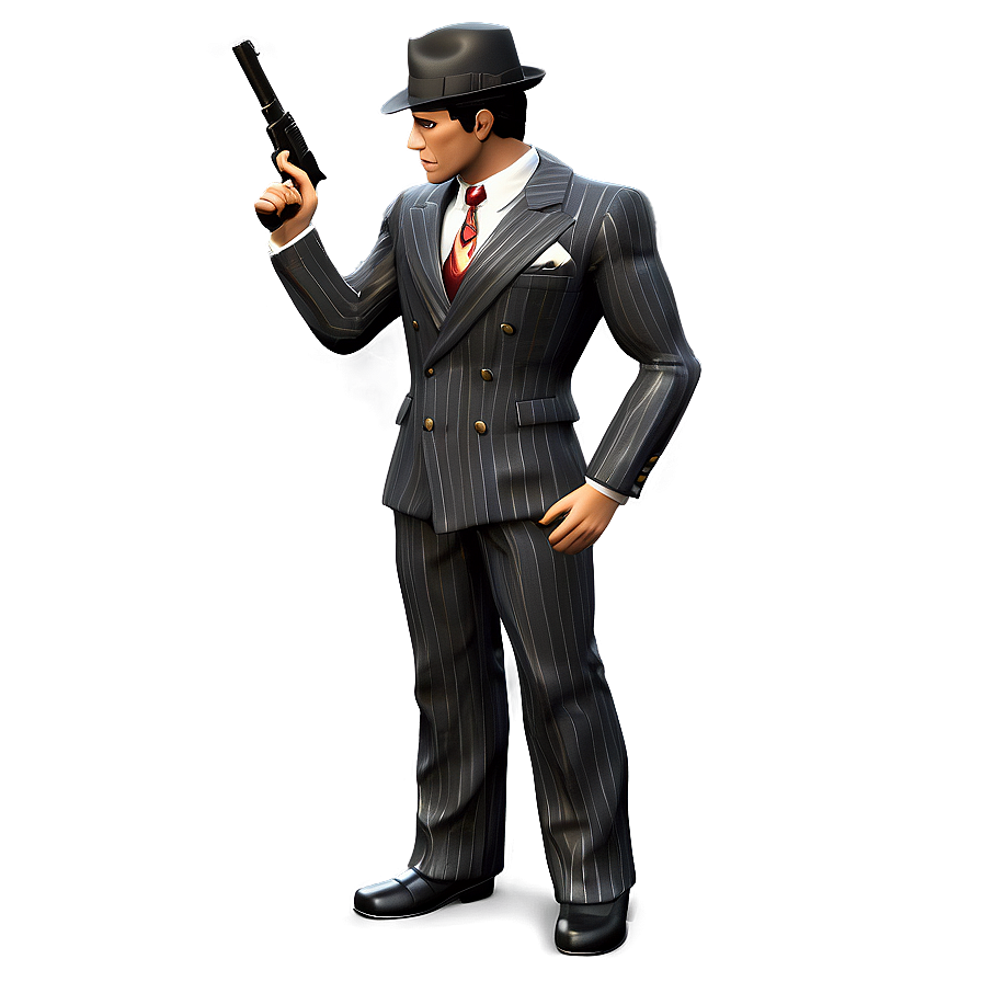 Classic Gangster Outfit Png Mjd