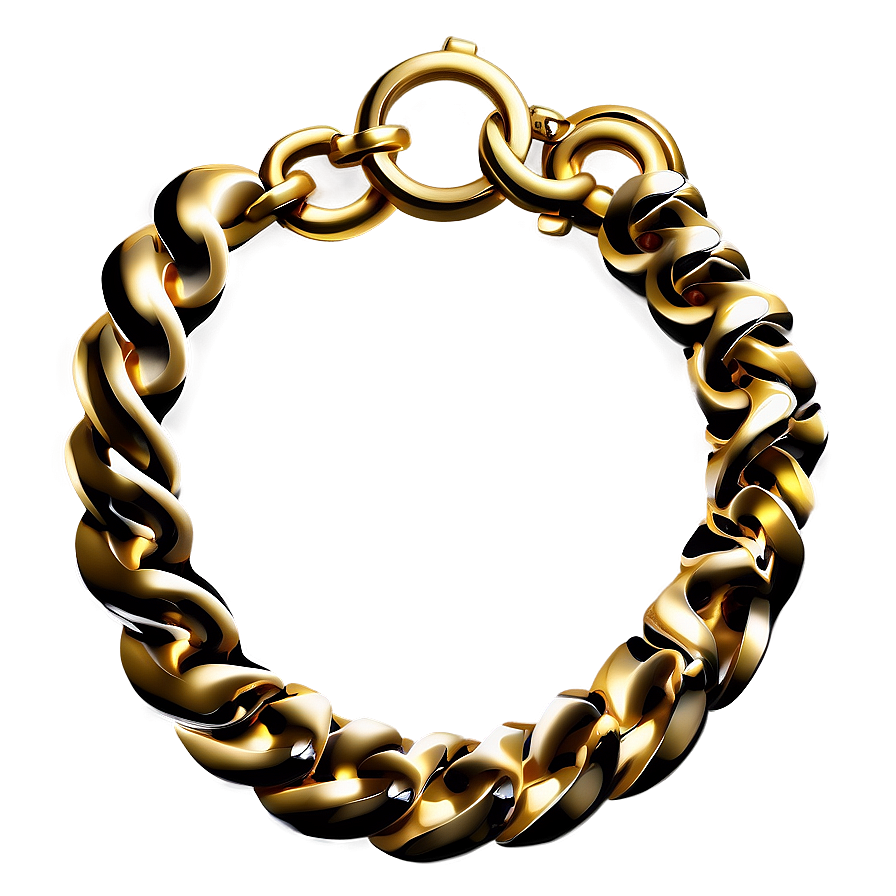 Classic Gold Bracelet Look Png 2