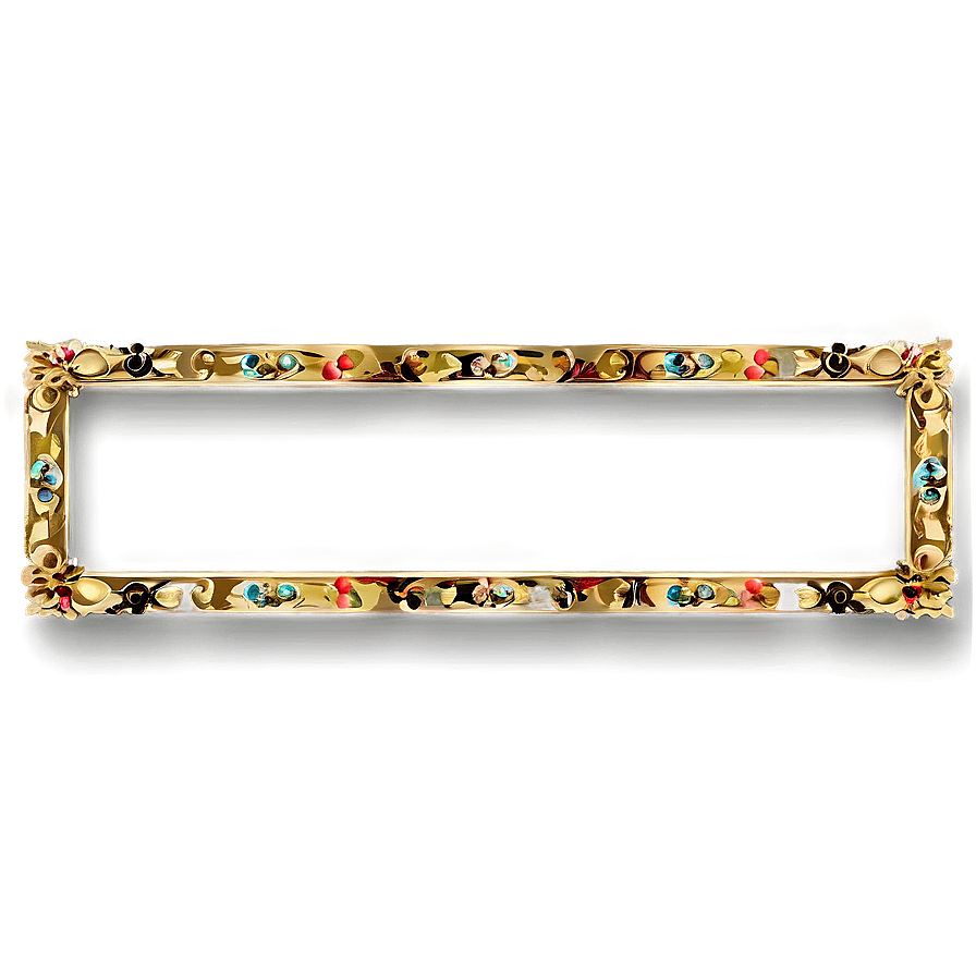 Classic Golden Border Png Ruj