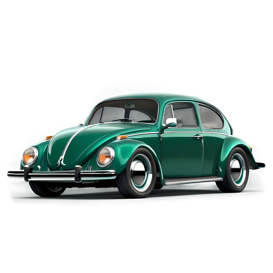 Classic Green Vw Beetle Png 49