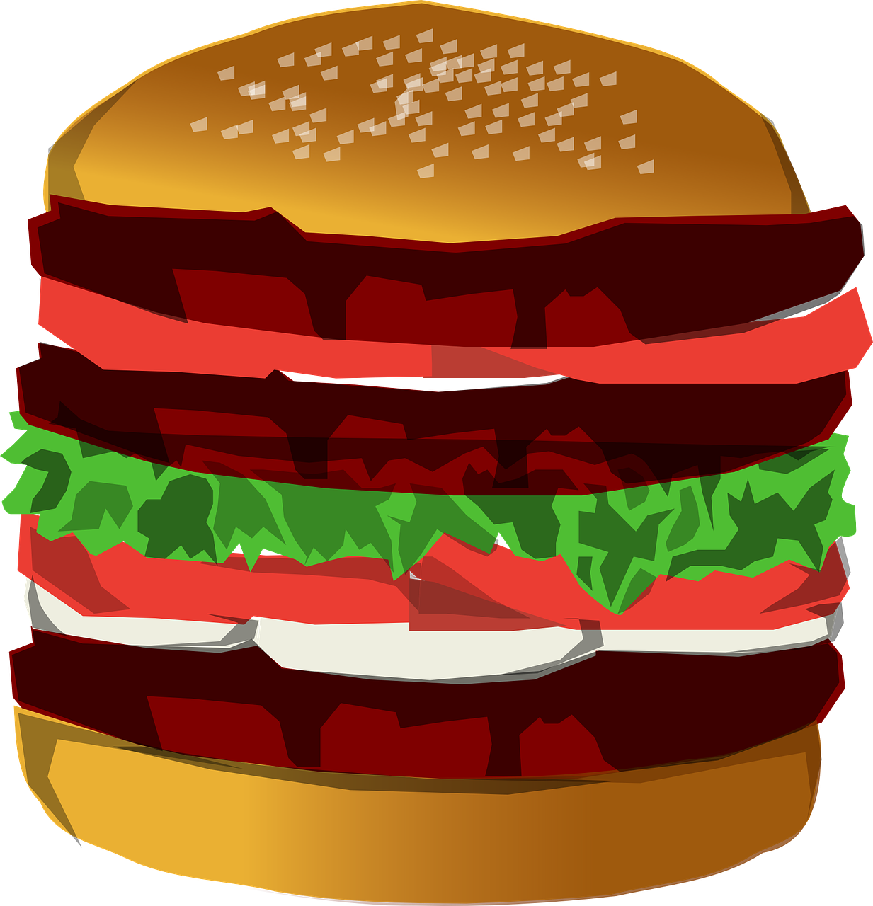 Classic Hamburger Illustration