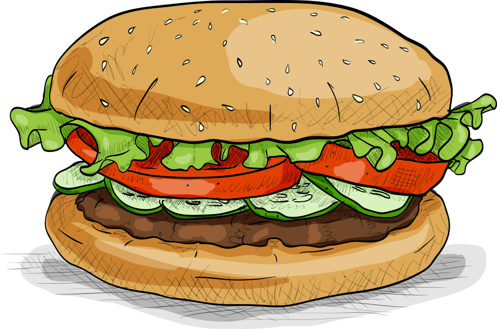 Classic Hamburger Illustration