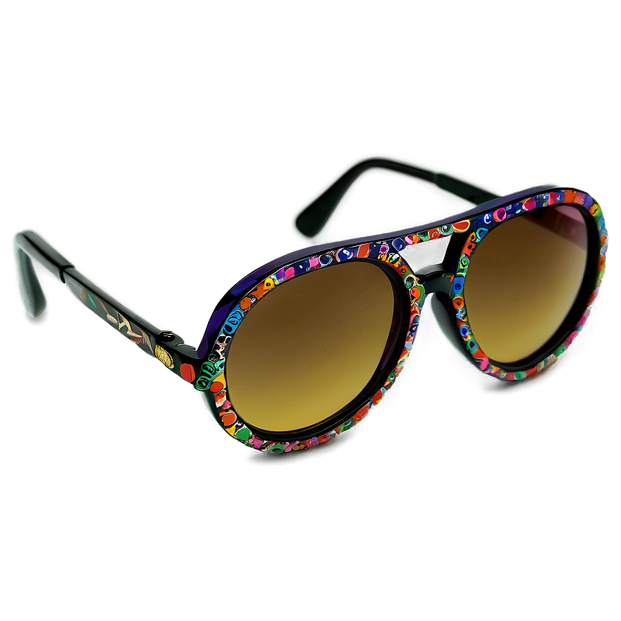 Classic Hippie Sunglasses Png Sko54