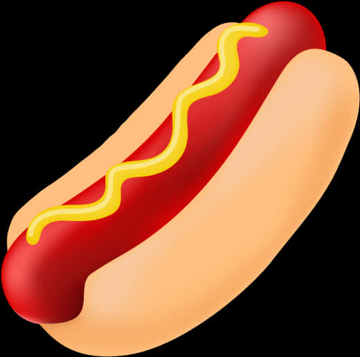 Classic Hot Dog Illustration