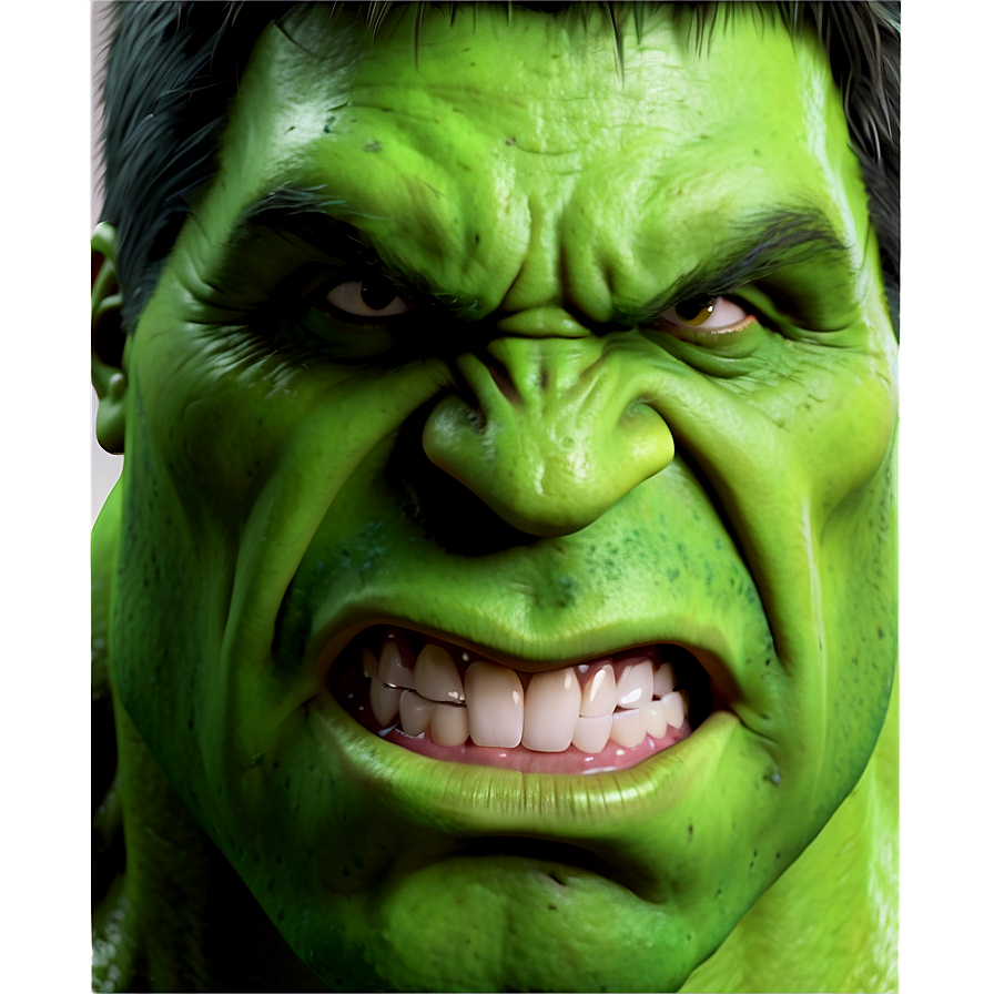 Classic Hulk Face Png 49