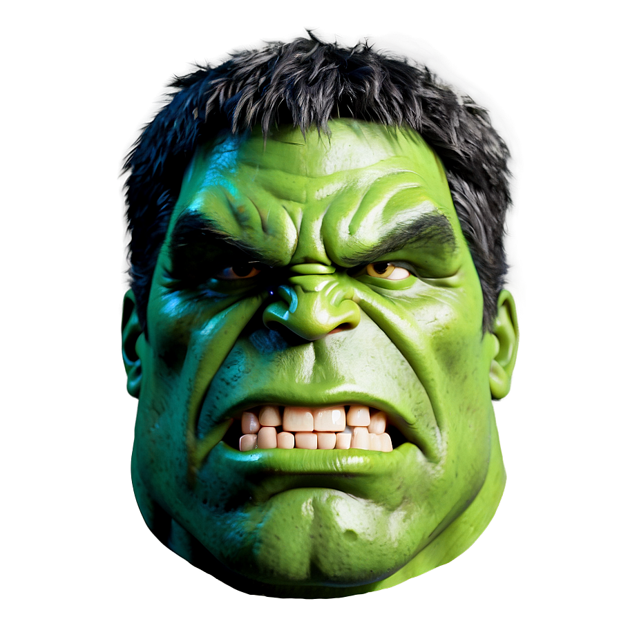 Classic Hulk Face Png 82