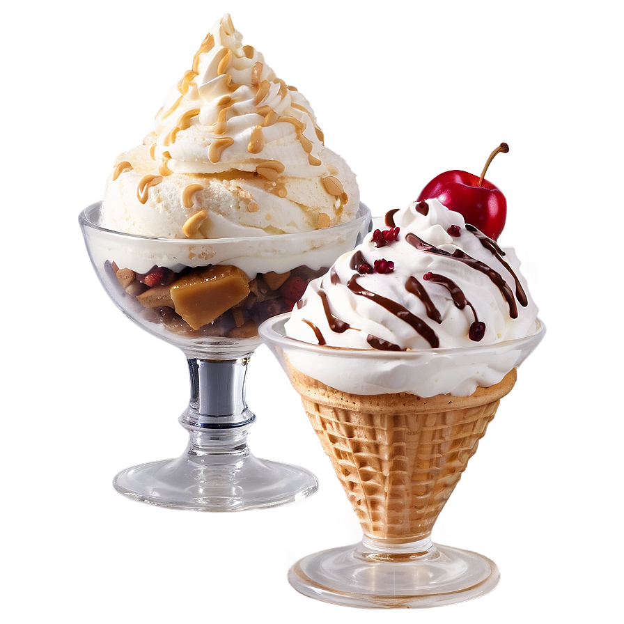 Classic Ice Cream Sundae Png 06282024