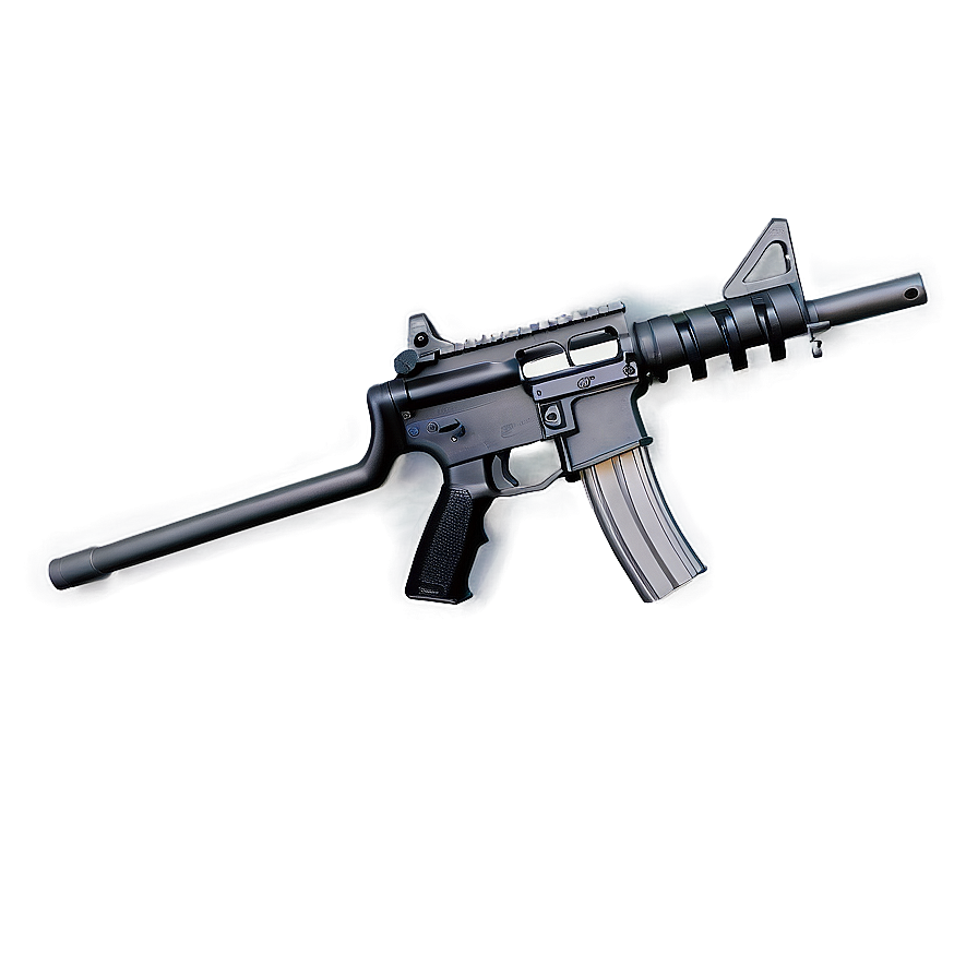 Classic M16 Rifle Png 06132024