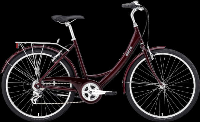 Classic Maroon Cruiser Bike