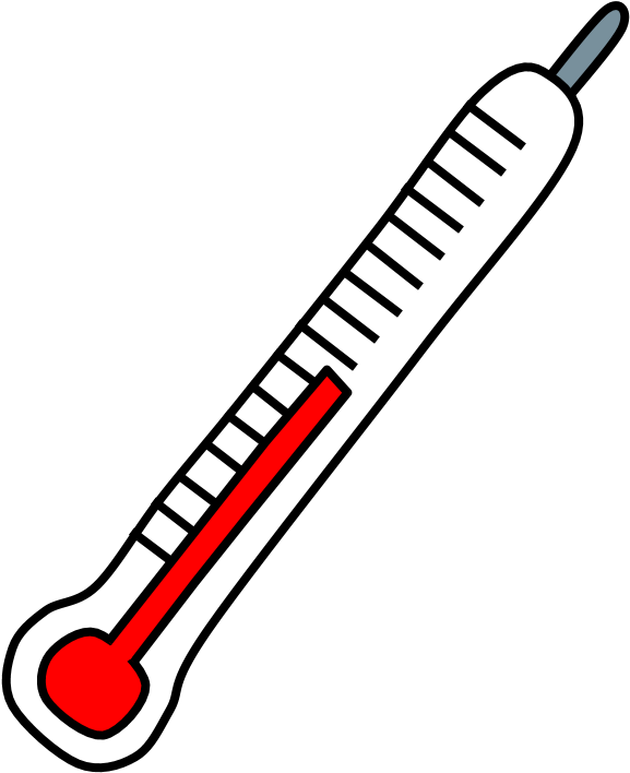 Classic Mercury Thermometer Illustration