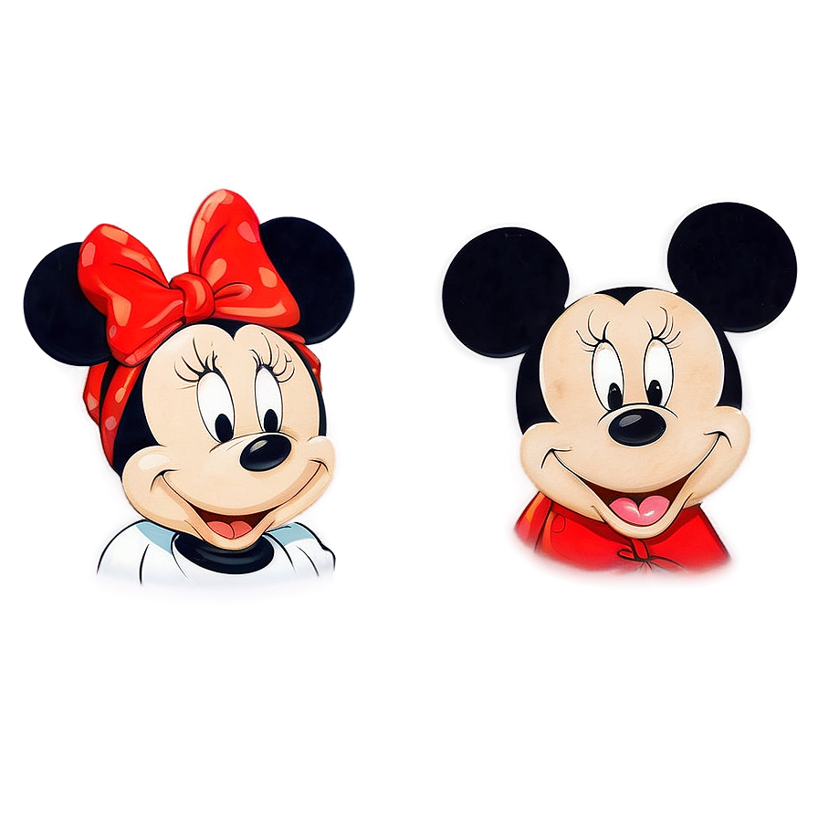 Classic Mickey And Minnie Png 06122024